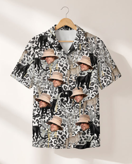Jungle Prowl personalized Hawaiian shirt printed with customer faces