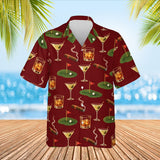 19th Hole Funny Hawaiian Golf Shirt print before personalizing, front view