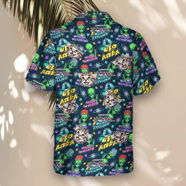 Alien Invasion custom Hawaiian shirt with photos, example 3