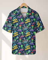 Alien Invasion Hawaiian shirt print before personalizing