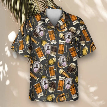 Aloha Brews custom Hawaiian shirt with photos, example 2