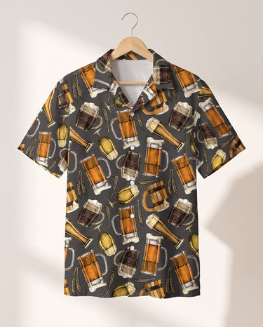 Aloha Brews Hawaiian shirt print before personalizing