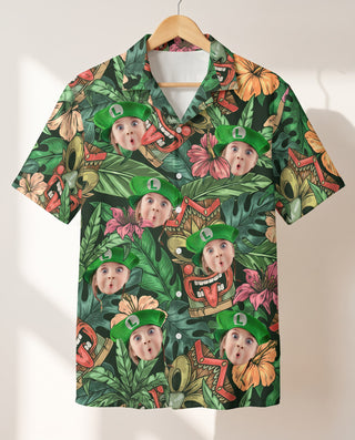 Aloha Vibes personalized Hawaiian shirt printed with customer faces