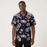 American Pride USA custom Hawaiian shirt with photos, example 3