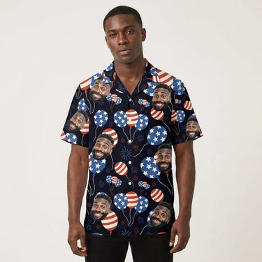 American Pride USA custom Hawaiian shirt with photos, example 3