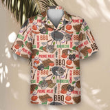 Barbecue Time custom Hawaiian shirt with photos, example 2