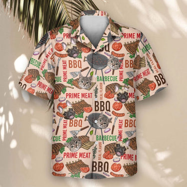 Barbecue Time custom Hawaiian shirt with photos, example 2