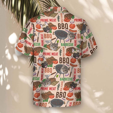 Barbecue Time custom Hawaiian shirt with photos, example 3