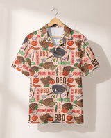 Barbecue Time Hawaiian shirt print before personalizing