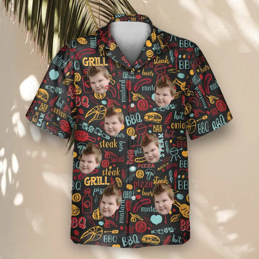 BBQ Royale Night custom Hawaiian shirt with photos, example 2