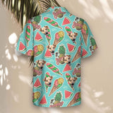 Beach Holiday custom Hawaiian shirt with photos, example 1