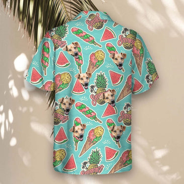 Beach Holiday custom Hawaiian shirt with photos, example 1