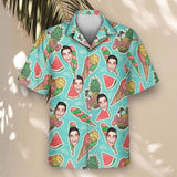 Beach Holiday custom Hawaiian shirt with photos, example 2