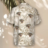Beige Island Breeze custom Hawaiian shirt with photos, example 1