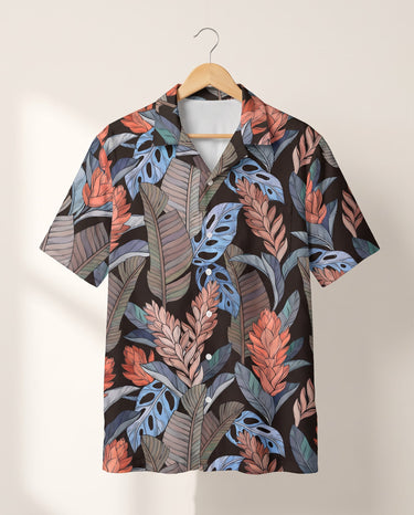 Bird of Paradise Silk Tropical Hawaiian shirt print before personalizing