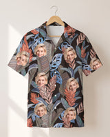 Bird of Paradise Silk Tropical personalized Hawaiian shirt printed with customer faces