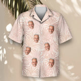 Blush Tropics custom Hawaiian shirt with photos, example 2