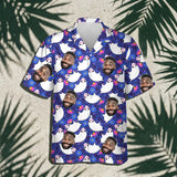 Boo Ghost Halloween custom Hawaiian shirt with photos, example 3
