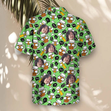 Brew Buddies custom Hawaiian shirt with photos, example 1