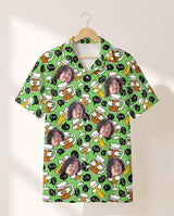 Brew Buddies personalized Hawaiian shirt printed with customer faces