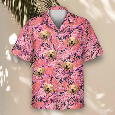 Bright Colorful Tropical Florals custom Hawaiian shirt with photos, example 2
