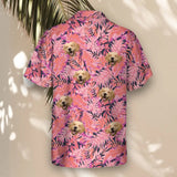 Bright Colorful Tropical Florals custom Hawaiian shirt with photos, example 3