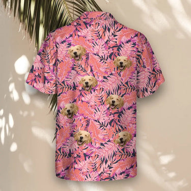 Bright Colorful Tropical Florals custom Hawaiian shirt with photos, example 3