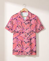 Bright Colorful Tropical Florals Hawaiian shirt print before personalizing