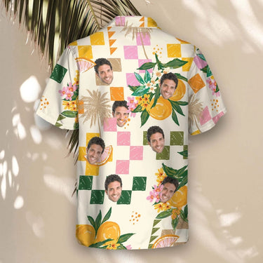 Citrus Splash custom Hawaiian shirt with photos, example 1