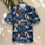 Coconut Palm Delight custom Hawaiian shirt with photos, example 2
