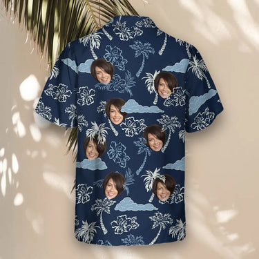 Coconut Palm Delight custom Hawaiian shirt with photos, example 3