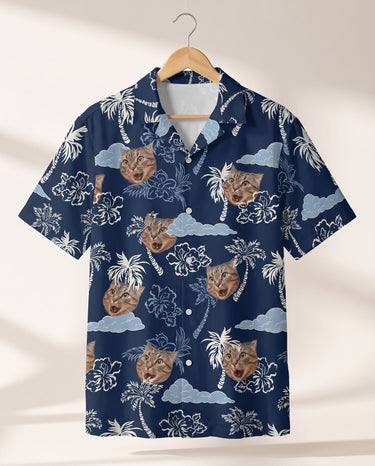 Coconut Palm Delight personalized Hawaiian shirt printed with customer faces