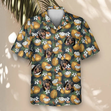 Coconut Paradise Cocktail custom Hawaiian shirt with photos, example 2