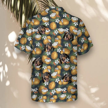 Coconut Paradise Cocktail custom Hawaiian shirt with photos, example 3