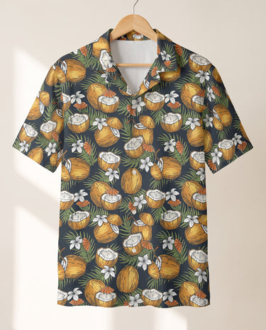 Coconut Paradise Cocktail Hawaiian shirt print before personalizing