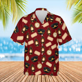 Conductor Train Hawaiian Shirt print before personalizing, front view