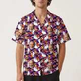 Cute Ghost Halloween custom Hawaiian shirt with photos, example 1