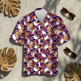 Cute Ghost Halloween custom Hawaiian shirt with photos, example 3