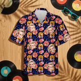 Cute Pumpkin Halloween custom Hawaiian shirt with photos, example 3
