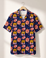 Cute Pumpkin Halloween Hawaiian shirt print before personalizing
