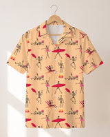 Dead Surfer Skeleton Hawaiian shirt print before personalizing