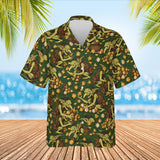 Dice Goblin RPG Hawaiian Shirt print before personalizing, front view