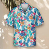 Exotic Cockatoo Paradise custom Hawaiian shirt with photos, example 2