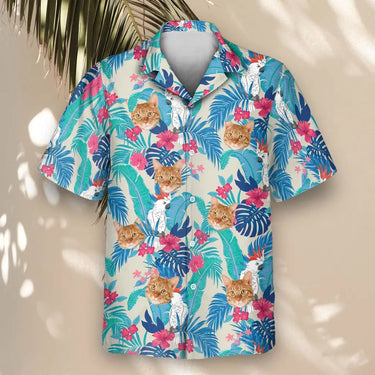 Exotic Cockatoo Paradise custom Hawaiian shirt with photos, example 2