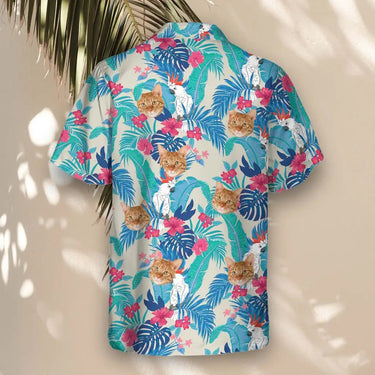 Exotic Cockatoo Paradise custom Hawaiian shirt with photos, example 3