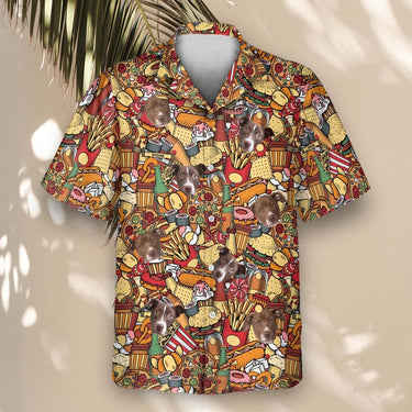 Fast Food Party custom Hawaiian shirt with photos, example 2