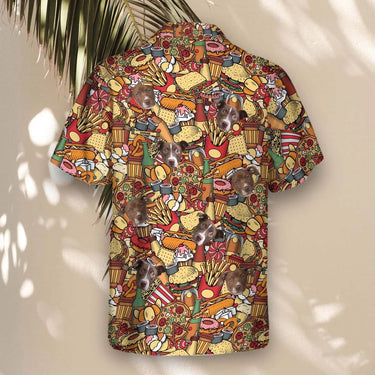 Fast Food Party custom Hawaiian shirt with photos, example 3