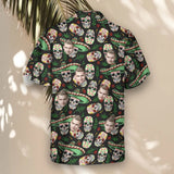 Fiesta Skull Vibes custom Hawaiian shirt with photos, example 3