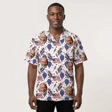 Fireworks USA Party custom Hawaiian shirt with photos, example 3