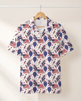 Fireworks USA Party Hawaiian shirt print before personalizing